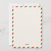 Simple Holly Christmas Party Invitation Kaart (Achterkant)