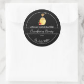 Simple Homemade Cranberry infused Honey Label (Tas)