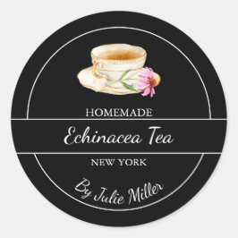 Simple Homemade Echinacea Tea Label