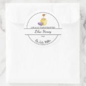 Simple Homemade Lilac infused Honey Label (Tas)