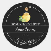 Simple Homemade Lime infused Honey Label (Voorkant)