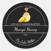 Simple Homemade Mango infused Honey Label (Voorkant)