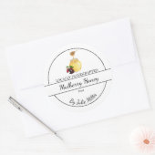 Simple Homemade Mulberry infused Honey Label (Envelop)