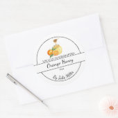 Simple Homemade Orange infused Honey Label (Envelop)
