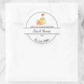 Simple Homemade Peach infused Honey Label (Tas)