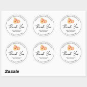 Simple Homemade Peach Jam Thank You Label (Vel)