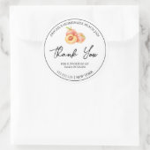 Simple Homemade Peach Jam Thank You Label (Tas)