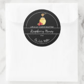 Simple Homemade Raspberry infused Honey Label (Tas)