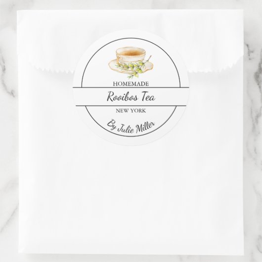 Simple Homemade Rooibos Tea Label (Tas)