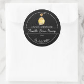 Simple Homemade Vanilla Bean infused Honey Label (Tas)