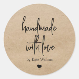 Simple Homemade with Love | Kraft Paper Ronde Sticker