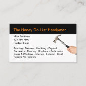 Simple Honey Do Handyman Visitekaartjes (Voorkant)