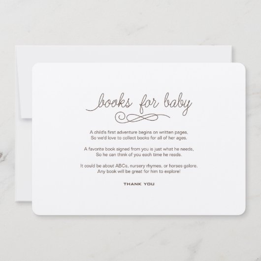 Simple Horse Baby shower Uitnodiging met jongensge (Achterkant)