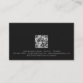 Simple Hotel Logo Name with Job Title Qr Code Visitekaartje (Achterkant)