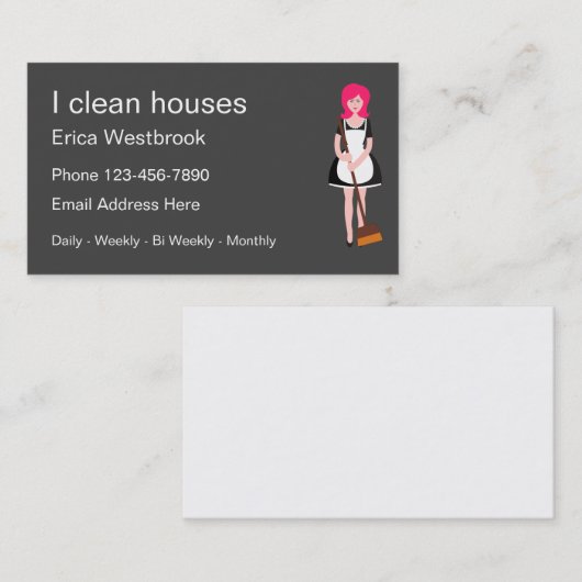 SImple House Cleaning Services Visitekaartjes (Voorkant / Achterkant)