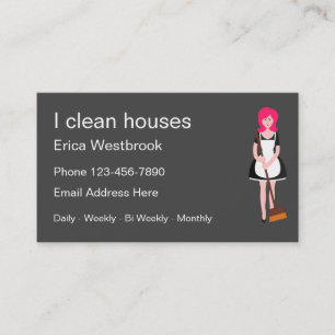 SImple House Cleaning Services Visitekaartjes