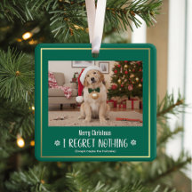 Simple Humor Funny Cute Dog Photo Christmas