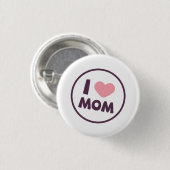 Simple I Love Mam Moederdag Pin Button (Voorkant /achterkant)