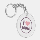 Simple I Love Mam Moederdag Sleutelhanger (Voorkant Links)