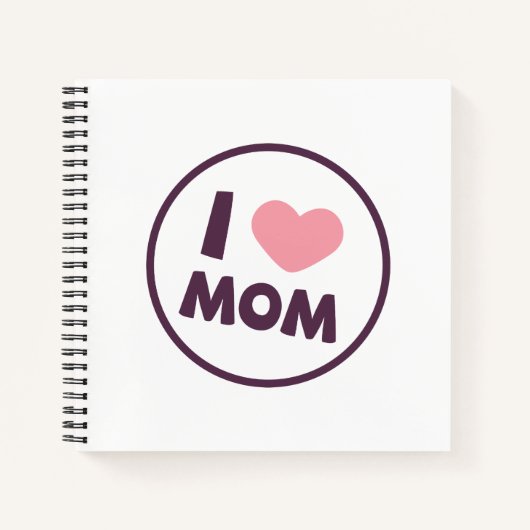 Simple I Love mama Moederdag | Guestbook Notitieboek (Voorkant)