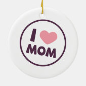 Simple I Love mama Moederdag | ORNAMENT (Achterkant)