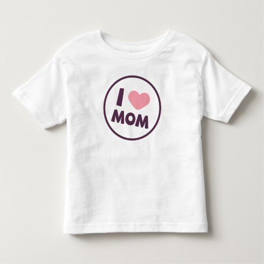 Simple I Love mama Moederdag | Shirt (Voorkant)