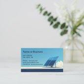 Simple image of a solar panel visitekaartje (Staand voorkant)