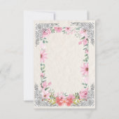 Simple Indian Wedding RSVP Card | Elegant  (Achterkant)