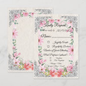 Simple Indian Wedding RSVP Card | Elegant  (Voorkant / Achterkant)