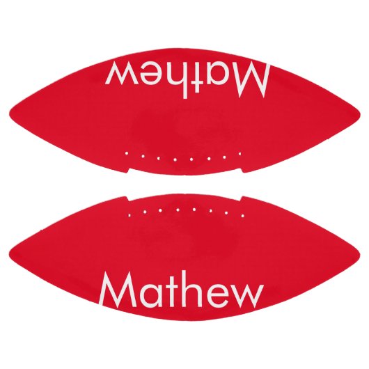 simple initial letter monogram add your name lett american football (Panelen)