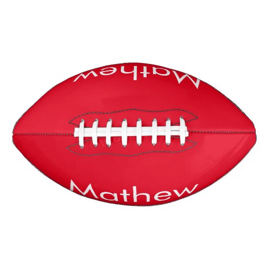 simple initial letter monogram add your name lett  american football (Voorkant)