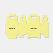 simple initial letter monogram add your name lett bedankdoosjes (Uitgevouwen)