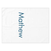 simple initial letter monogram add your name lett tafelkleed (Voorkant (Horizontaal))