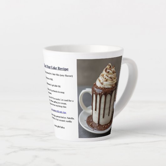 Simple Instant Mug Cake Recipe Latte Mok (Rechterhoek)