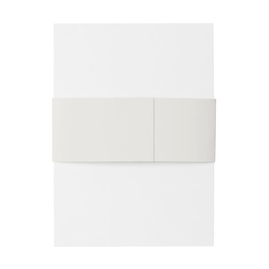 Simple Ivory Classic Crest Monogram Wedding Uitnodigingen Wikkel (Achterkant Voorbeeld)