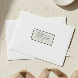 Simple Ivory Classic Serif Wedding Etiket