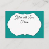 Simple Jade "No Wrapping Needs"-Vrijgezellenfeest Informatiekaartje (Achterkant)