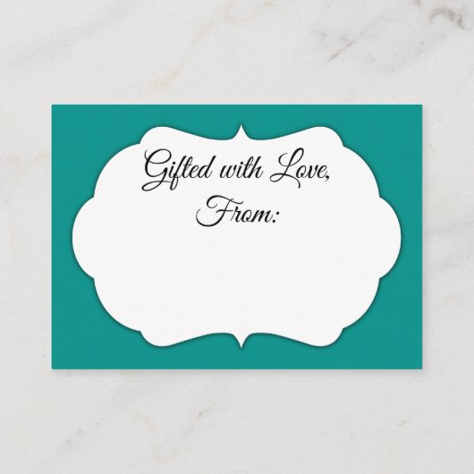 Simple Jade "No Wrapping Needs"-Vrijgezellenfeest Informatiekaartje (Achterkant)