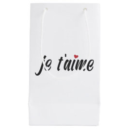 Simple Je T'aime I Love You Valentijn | Cadeautasj Klein Cadeauzakje