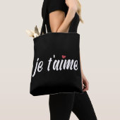 Simple Je T'aime I Love You Valentijn | Tote bag (Dichtbij)