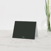 Simple Jet Black Bedankkaart (Achterkant)