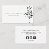 Simple Jewelry Designer Visitekaartje (Voorkant / Achterkant)