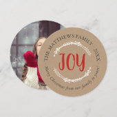 Simple Jocle Holiday-fotokaart Feestdagenkaart (Voorkant / Achterkant)