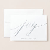 Simple Joy | Vakantiefoto Silver Folie Kaarten (Voorkant met envelop)