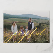 Simple Joyful Script Overlay-foto Folie Feestdagenkaart (Voorkant)