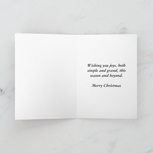 Simple Joys Christmas Kaart (Binnen)