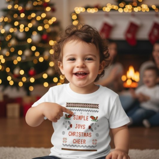 Simple Joys Ugly Sweater Christmas Kids Toddlers 