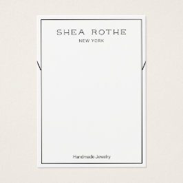 Simple Ketting Bracelet Jewelry Display Kaart