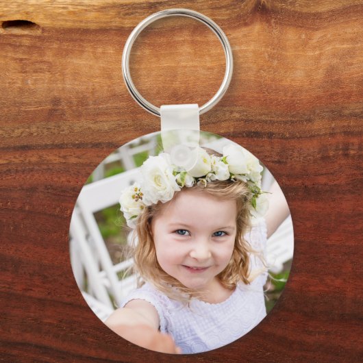 Simple Kids Two Photos Keepsake Sleutelhanger (Achterkant)