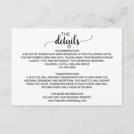 Simple Kraft Calligraphy — Kaart (Voorkant)